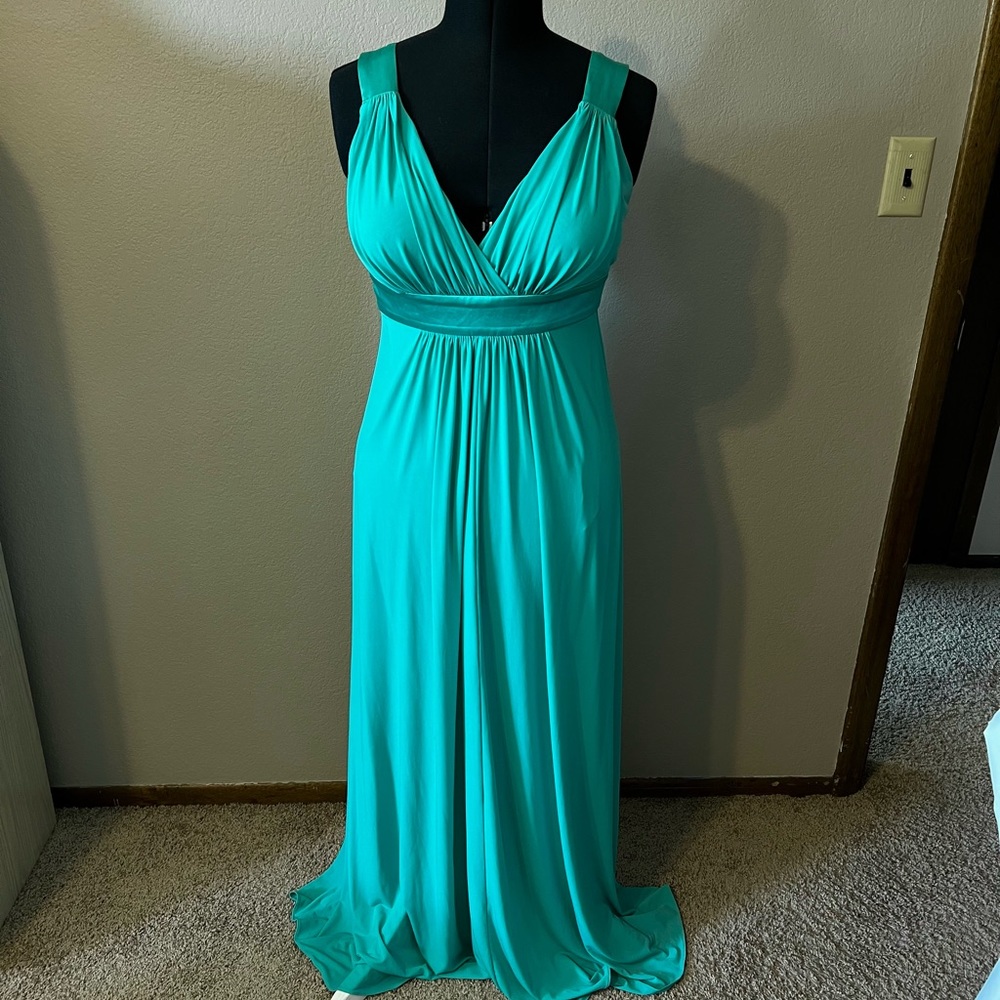Gorgeous Aqua/Teal David’s Bridal Gown - 6